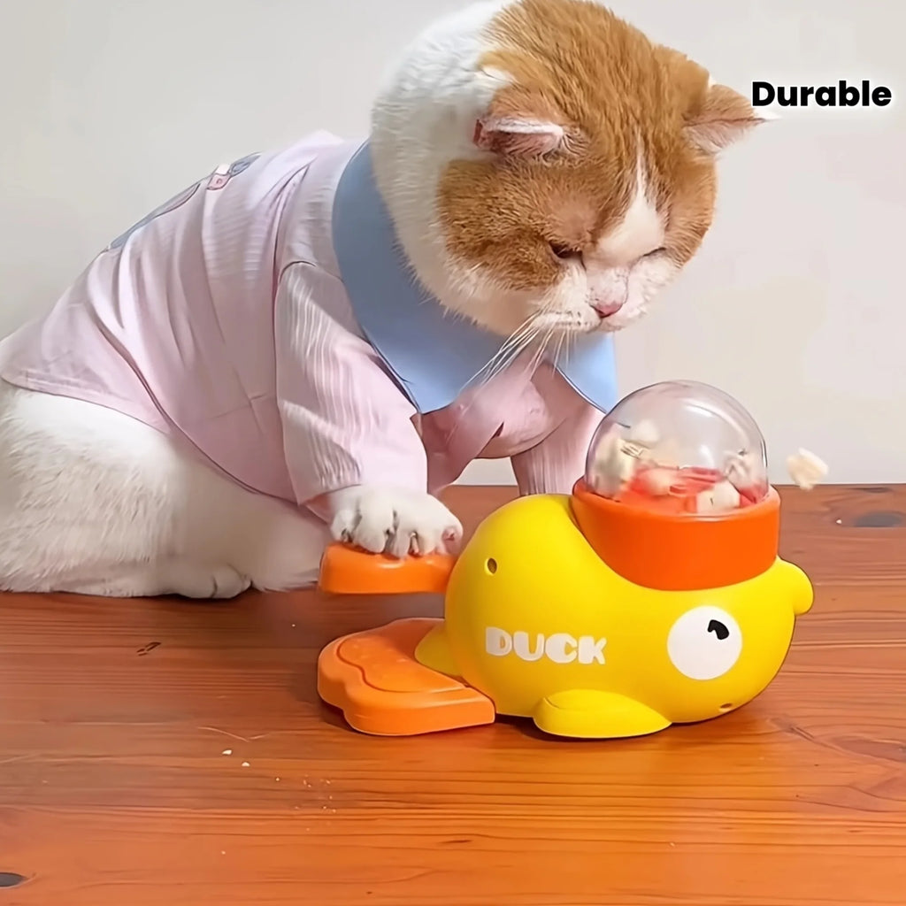 QuackSpin™ | Interactive Centrifugal Cat Feeder & IQ Trainer