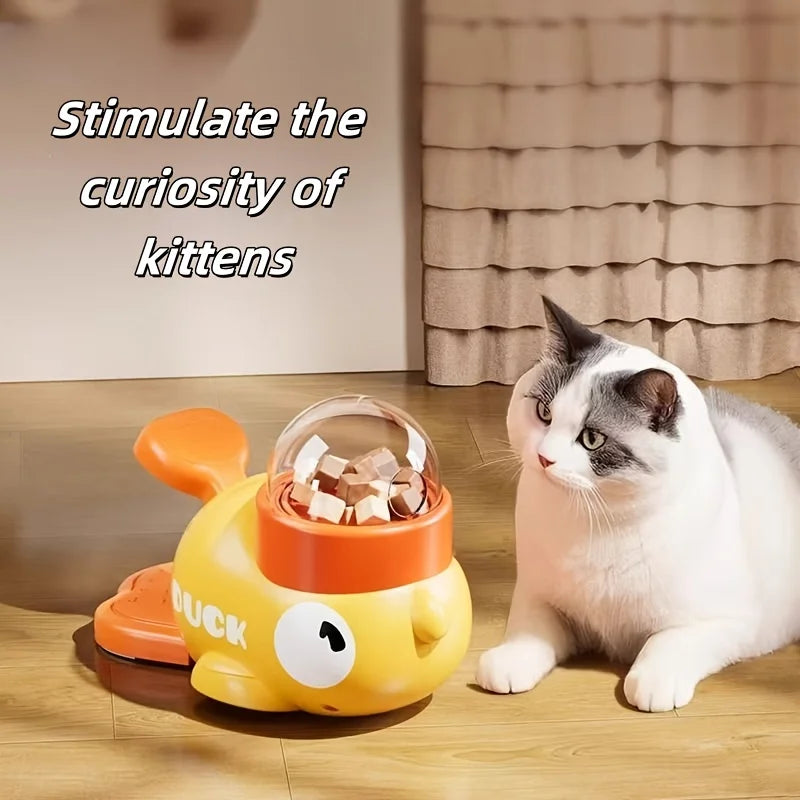 QuackSpin™ | Interactive Centrifugal Cat Feeder & IQ Trainer