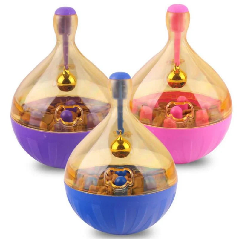 TreatChase™ | Interactive Mouse Tumbler & Slow Feeder for Cats