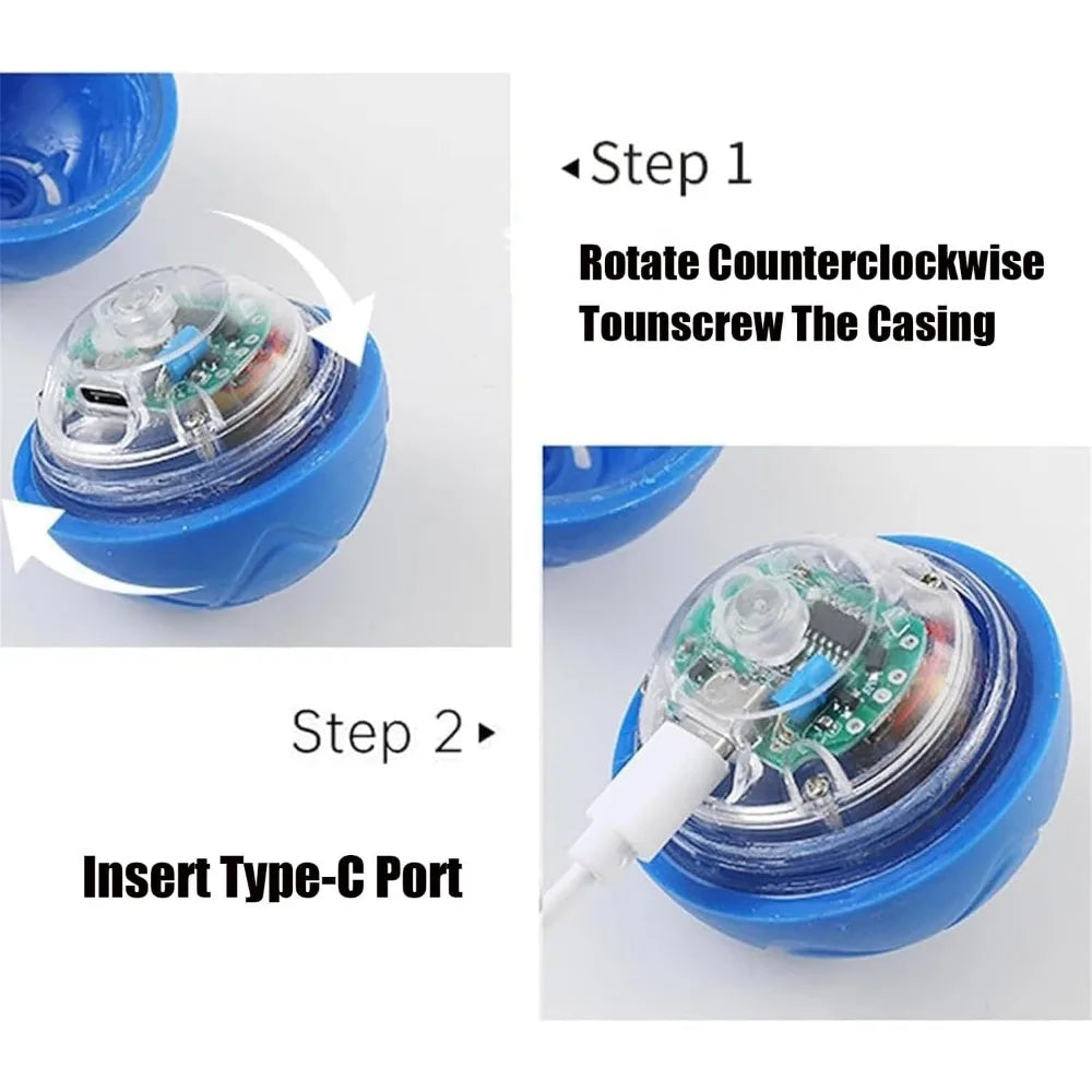 New Cat Interactive Ball Toy,Automatic Rolling Cat Ball Rechargeable,Smart Kitten Interactive Toy,Intelligent Balls Toy for Cat